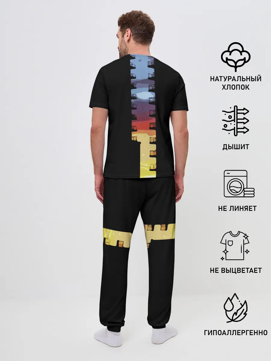 Мужская пижама с брюками / Балконы