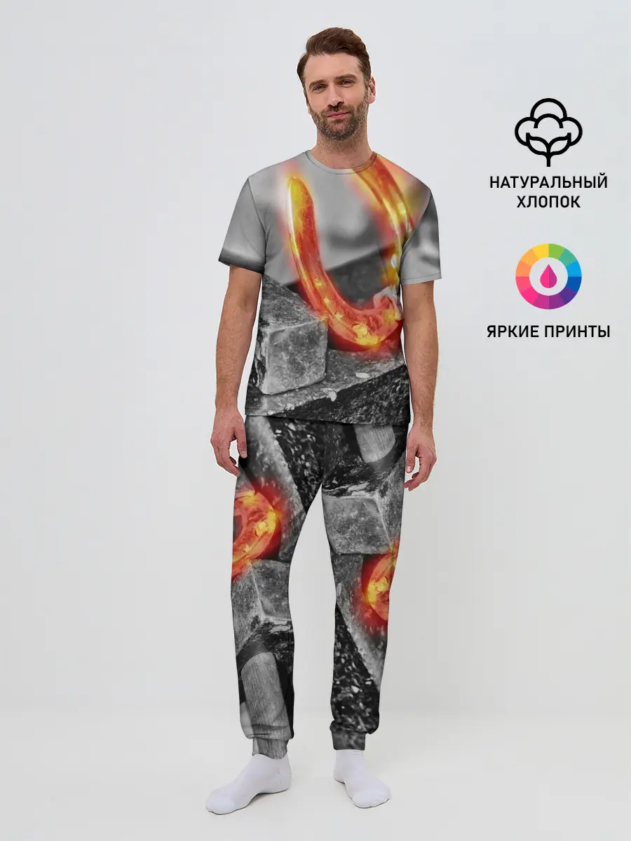 Мужская пижама с брюками / Подкова