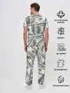 Мужская пижама с брюками / Доллары