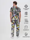 Мужская пижама с брюками / Gasoline stains abstraction