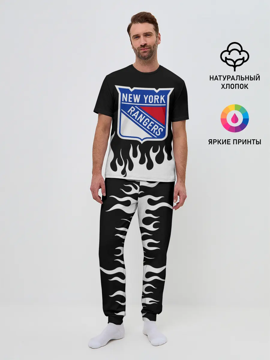 Мужская пижама с брюками / Нью-Йорк Рейнджерс