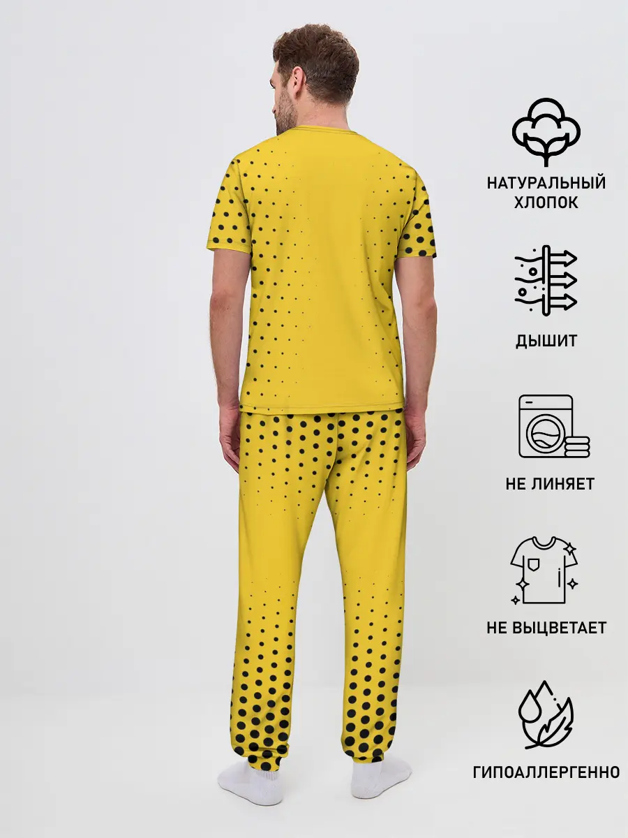 Мужская пижама с брюками / Pikachu Pika Pika