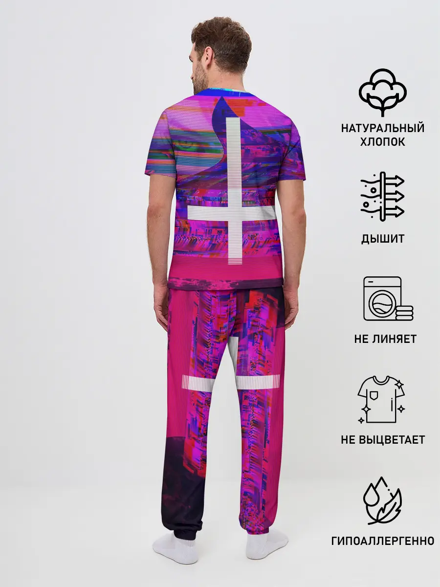 Мужская пижама с брюками / Cross