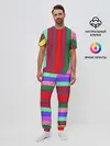 Мужская пижама с брюками / радуга
