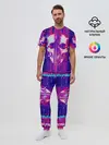 Мужская пижама с брюками / Skull glitch