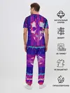 Мужская пижама с брюками / Skull glitch