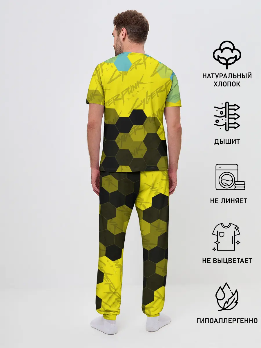 Мужская пижама с брюками / CYBERPUNK 2077 / Киберпанк