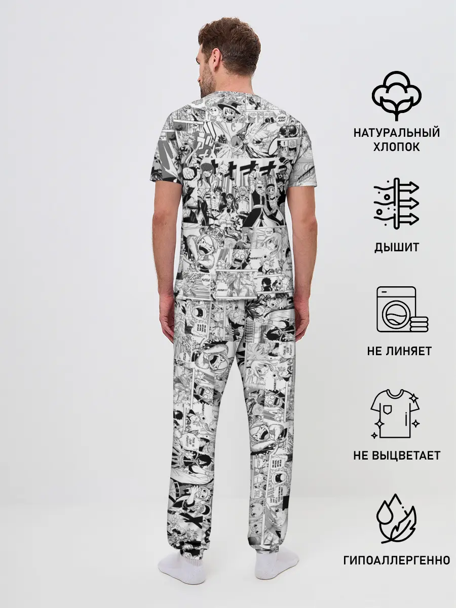 Мужская пижама с брюками / Хвост Феи Грей