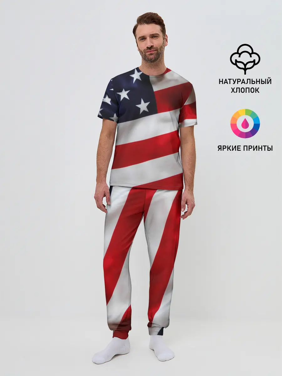 Мужская пижама с брюками / США | USA