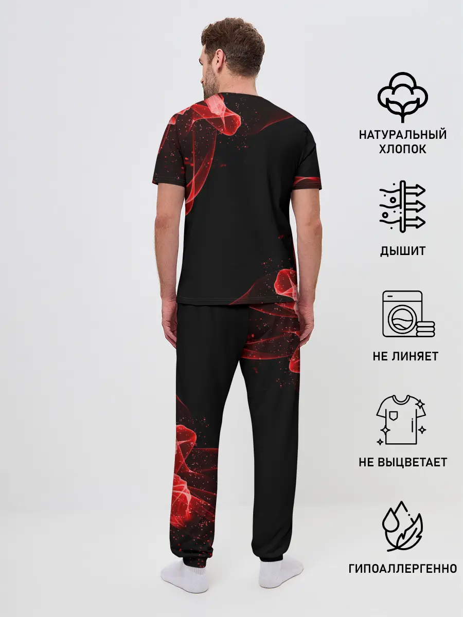 Мужская пижама с брюками / AMONG US - КРАСНЫЙ