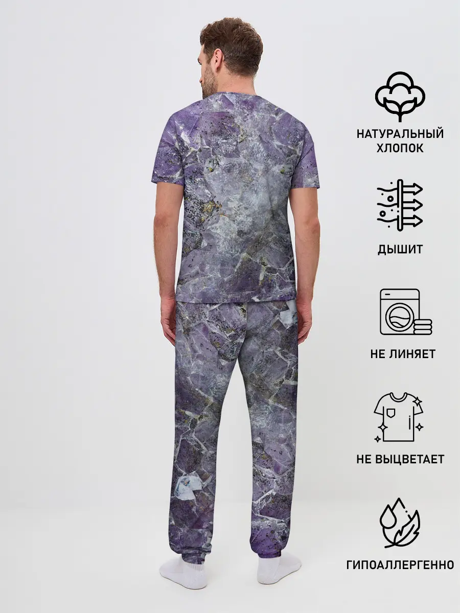 Мужская пижама с брюками / Роза инков