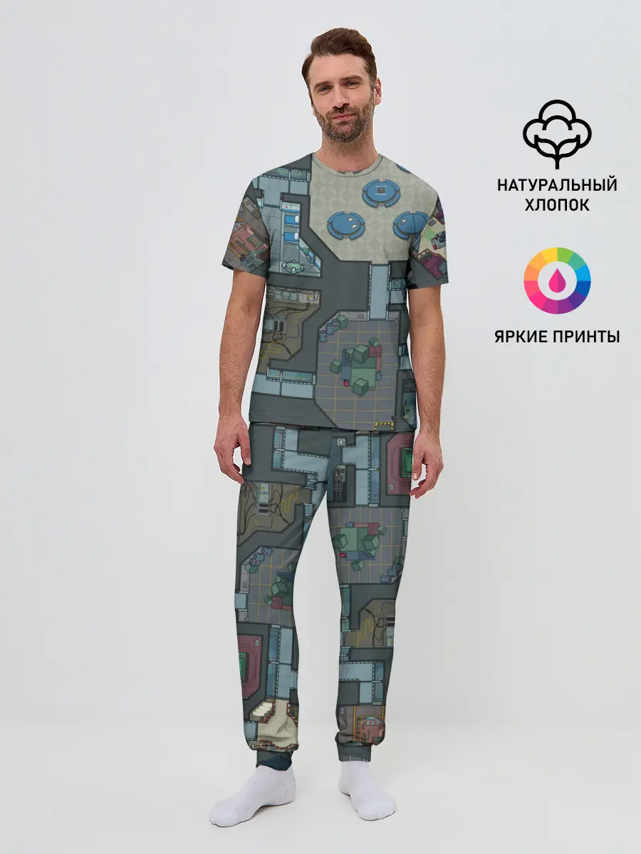 Мужская пижама с брюками / AMONG US - КАРТА