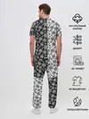Мужская пижама с брюками / Снежинки