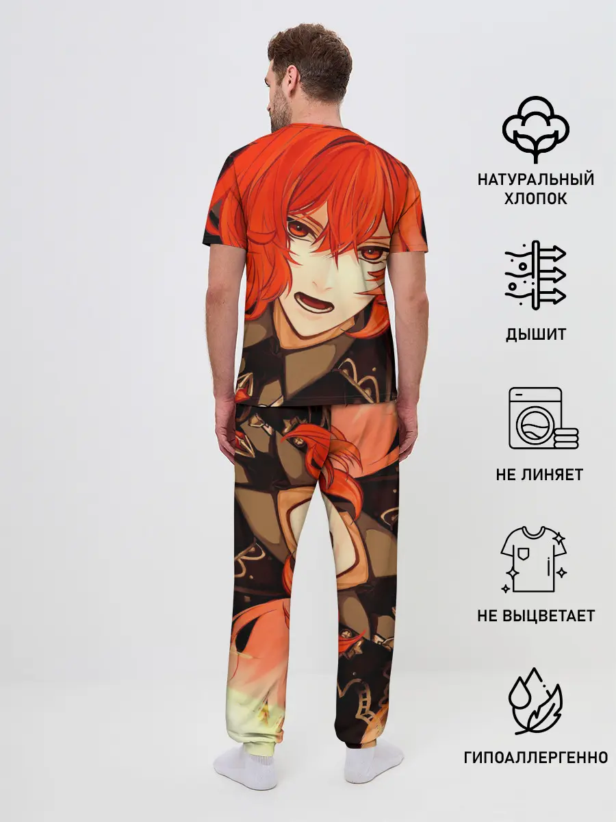 Мужская пижама с брюками / GENSHIN IMPACT DILUC