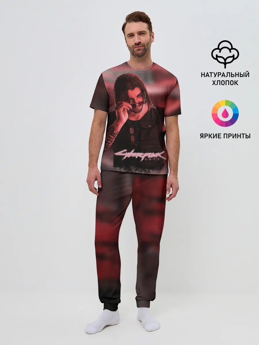 Мужская пижама с брюками / Johnny Silverhand Cyberpunk