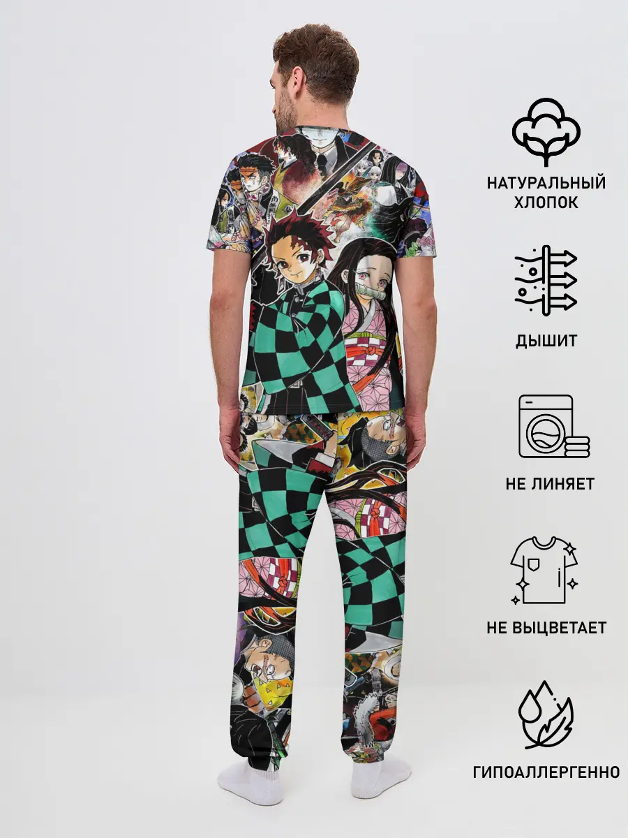 Мужская пижама с брюками / Клинок рассекающий демонов