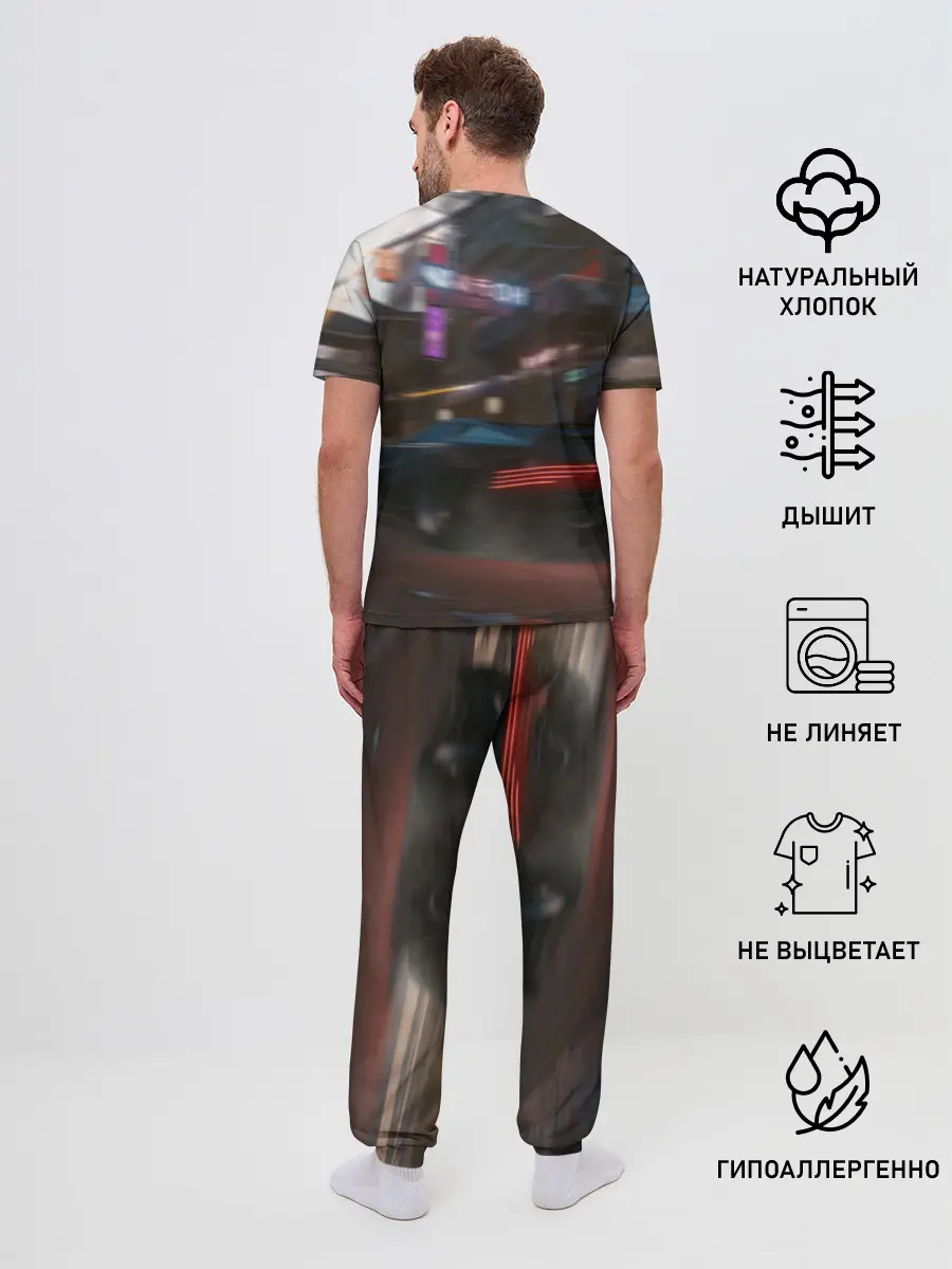 Мужская пижама с брюками / Cyberpunk 2077