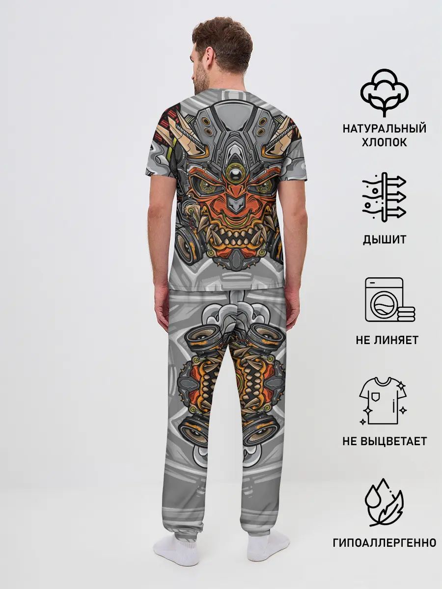 Мужская пижама с брюками / Cyber Samurai