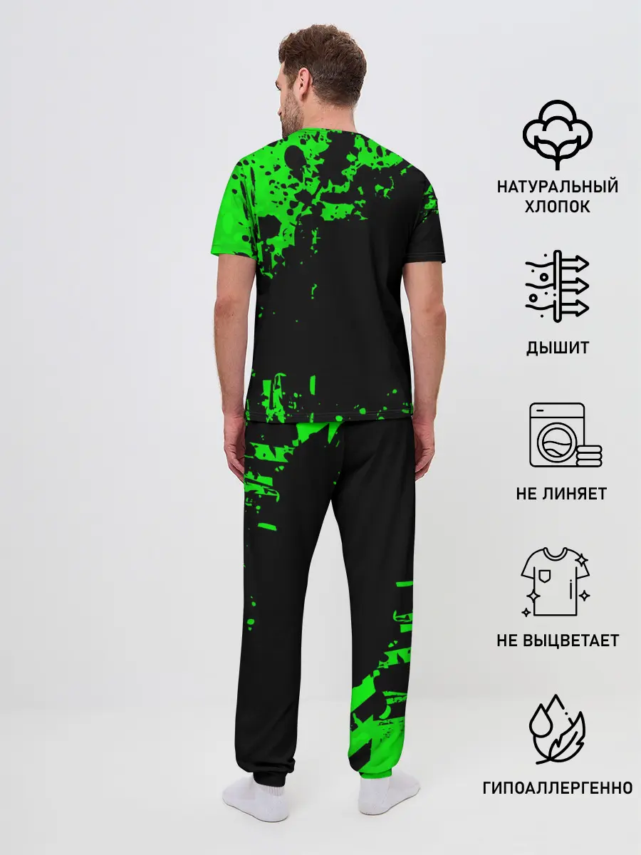 Мужская пижама с брюками / Minecraft