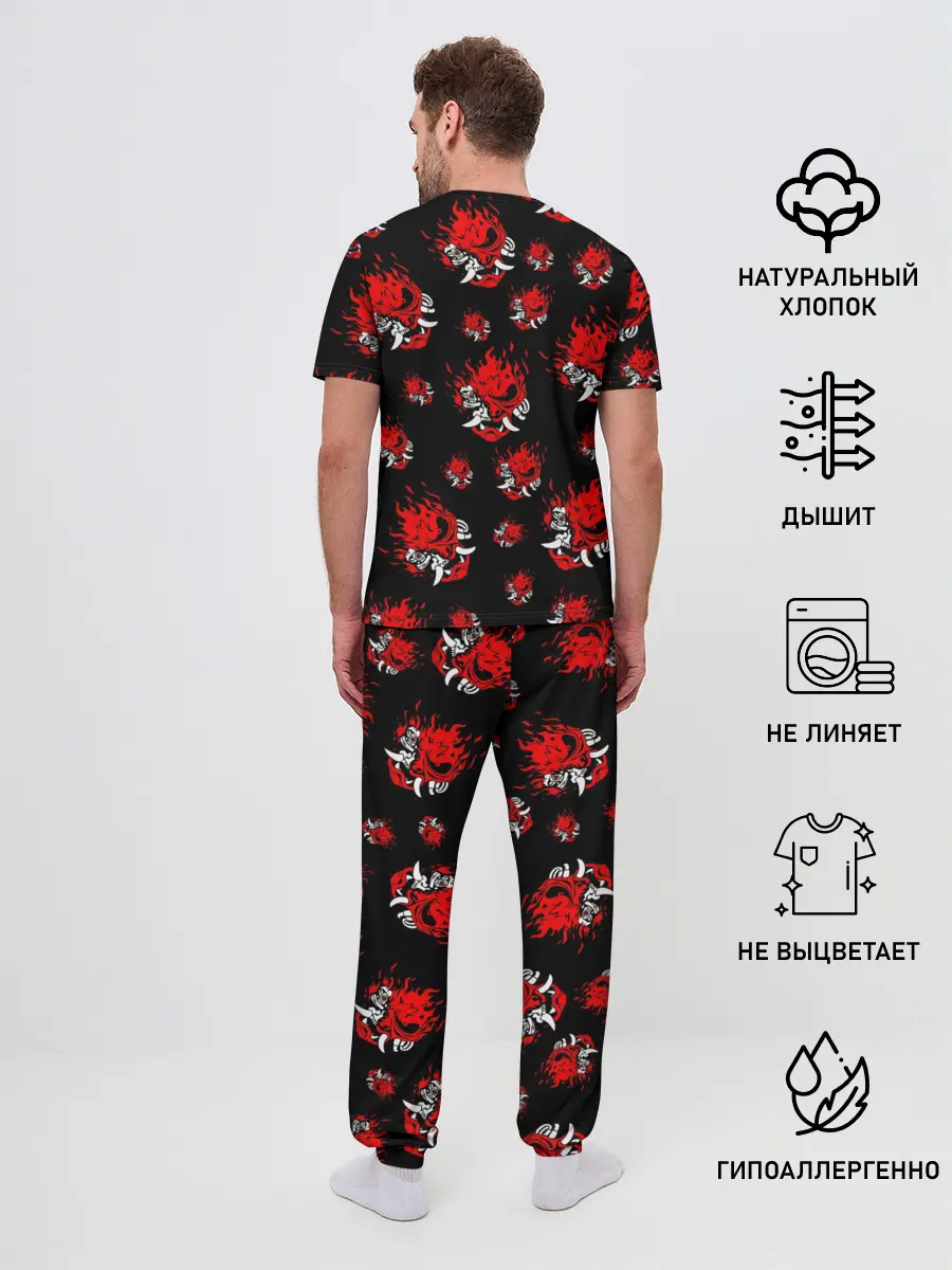 Мужская пижама с брюками / SAMURAI 2077 PATTERN