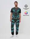 Мужская пижама с брюками / Абстракция тигр