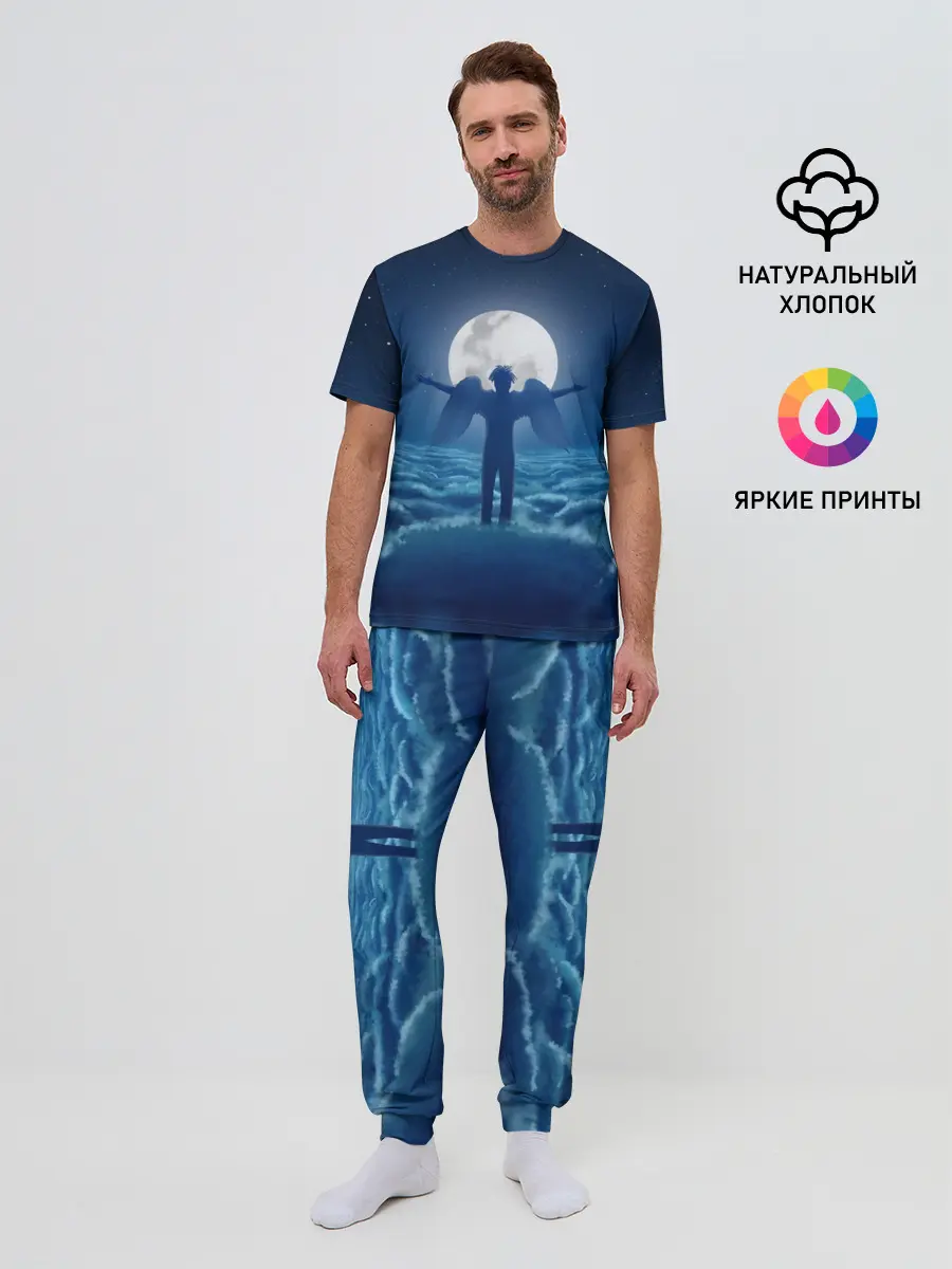 Мужская пижама с брюками / Ангел