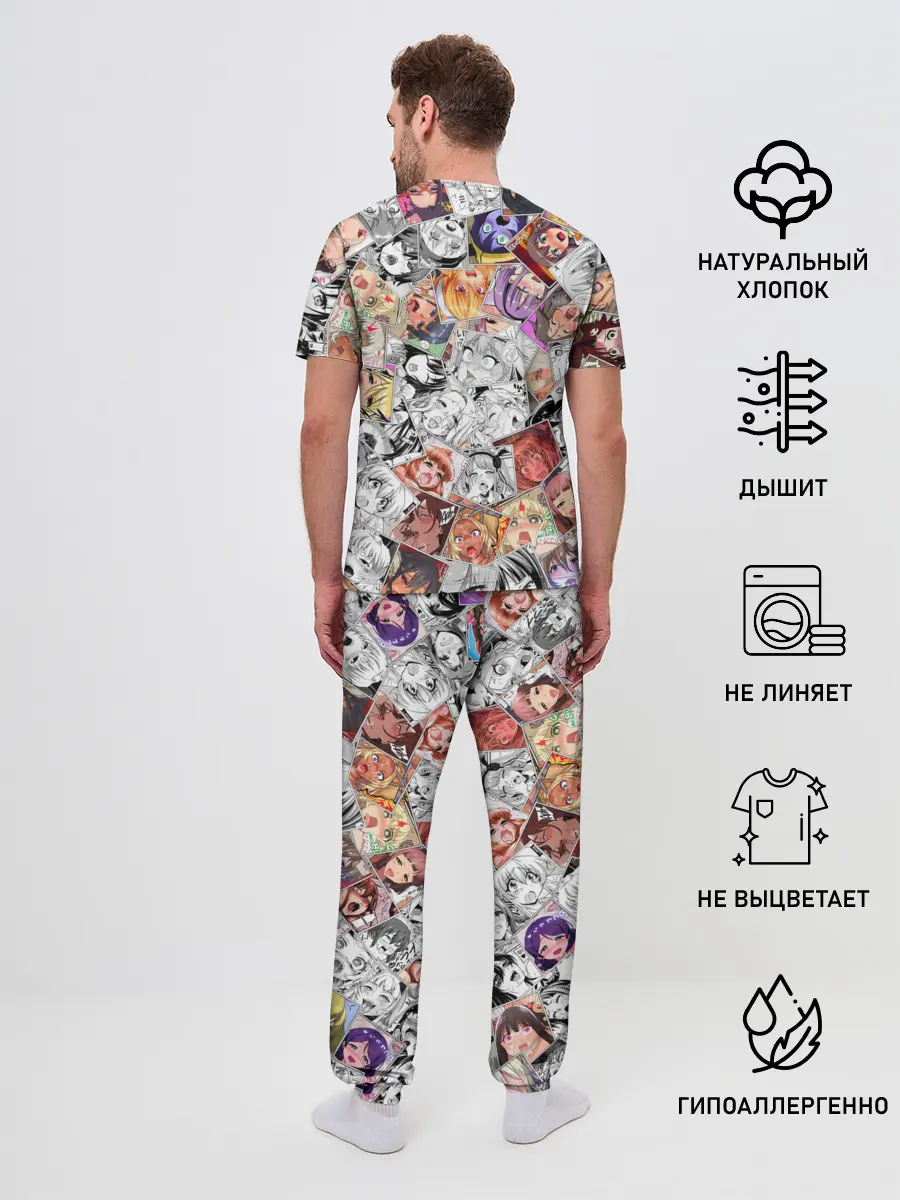 Мужская пижама с брюками / Ahegao завихрение