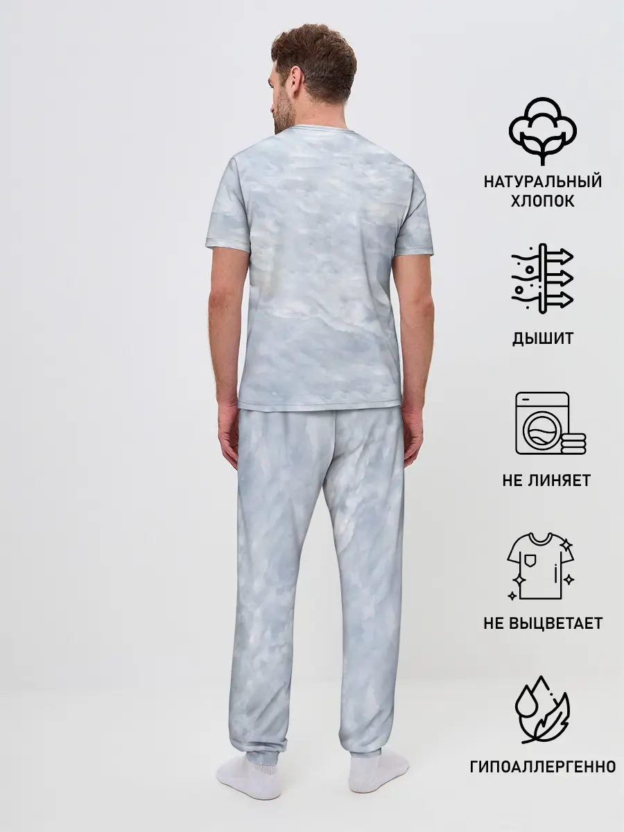 Мужская пижама с брюками / Спящий Волк