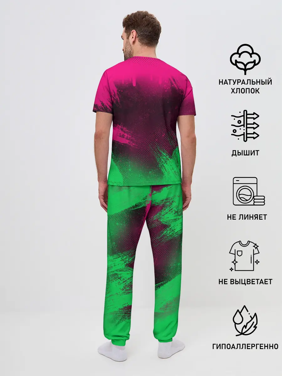 Мужская пижама с брюками / CS GO | NEON REVOLUTION v2