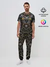 Мужская пижама с брюками / Хищный лев киборг