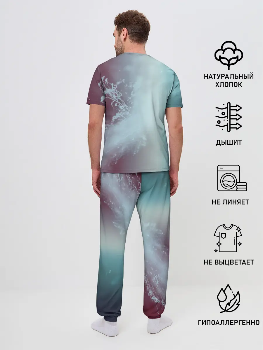 Мужская пижама с брюками / Cyberpunk 2077 | Джонни и Порш