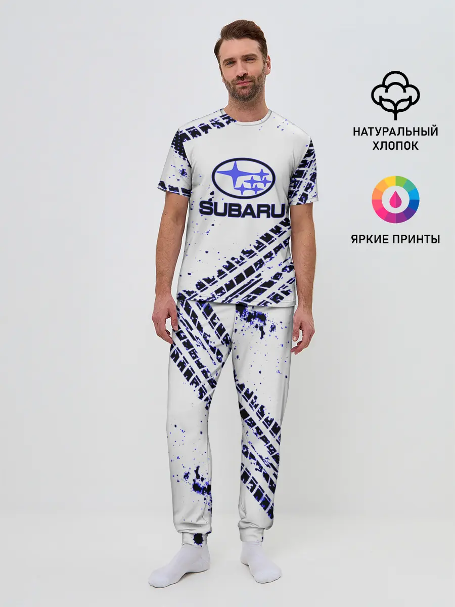 Мужская пижама с брюками / SUBARU.