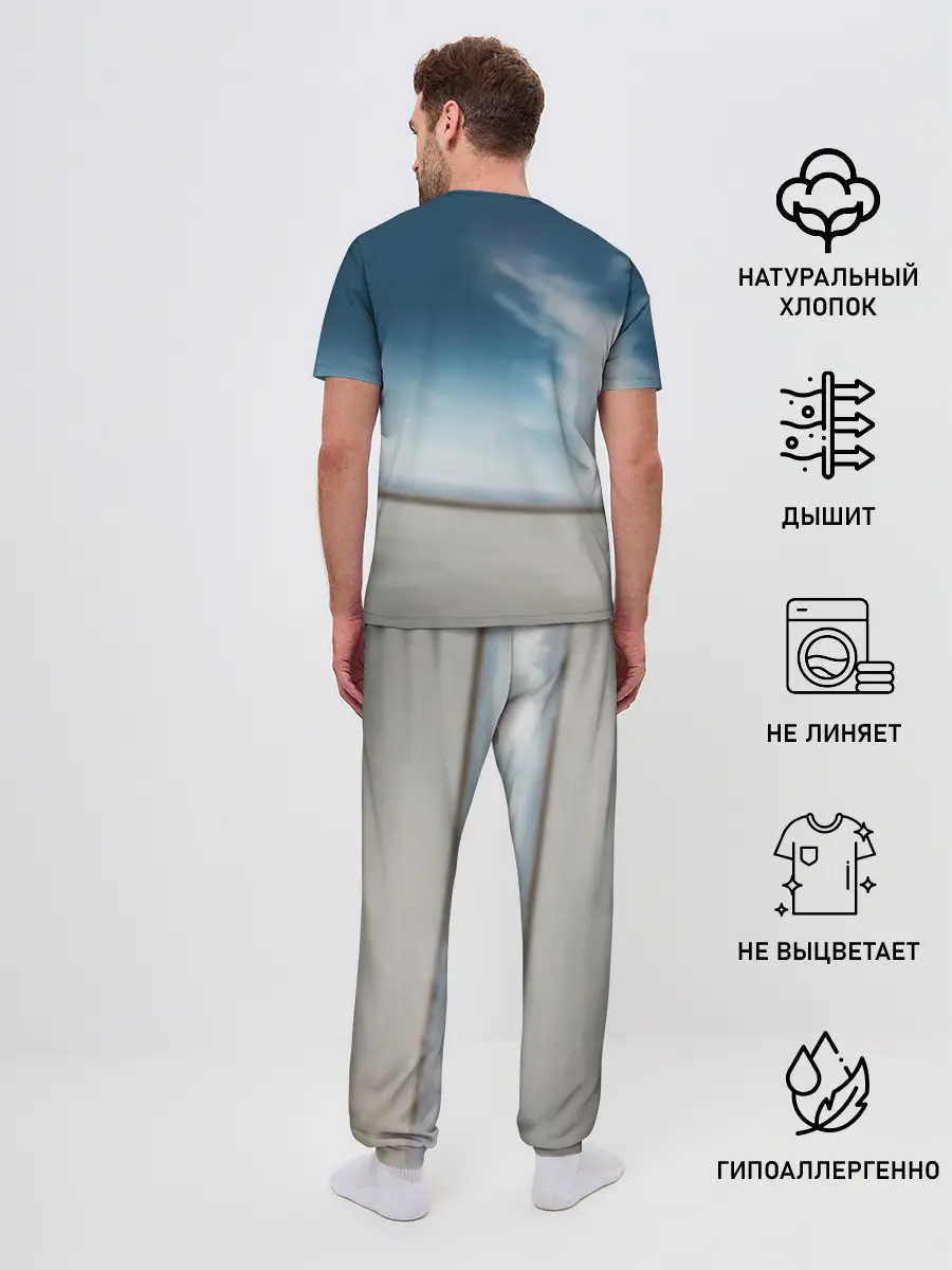 Мужская пижама с брюками / Tesla Model 3