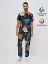 Мужская пижама с брюками / Космические котики