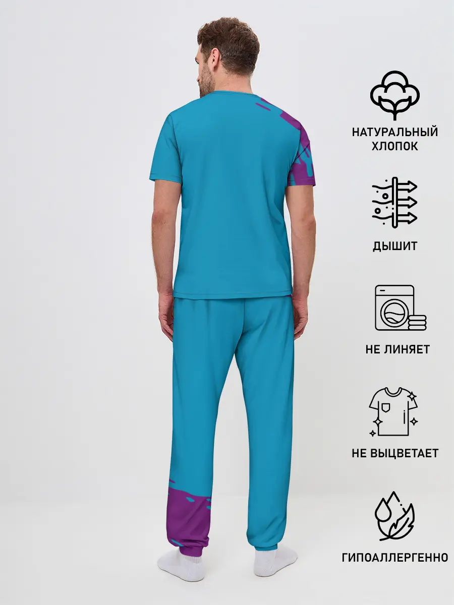 Мужская пижама с брюками / Гинтоки кот