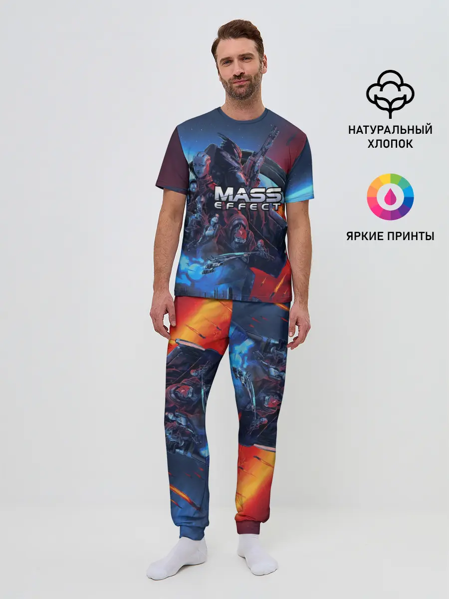 Мужская пижама с брюками / Mass EFFECT Legendary ed