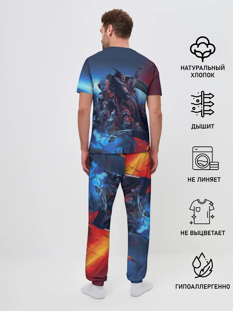 Мужская пижама с брюками / Mass EFFECT Legendary ed
