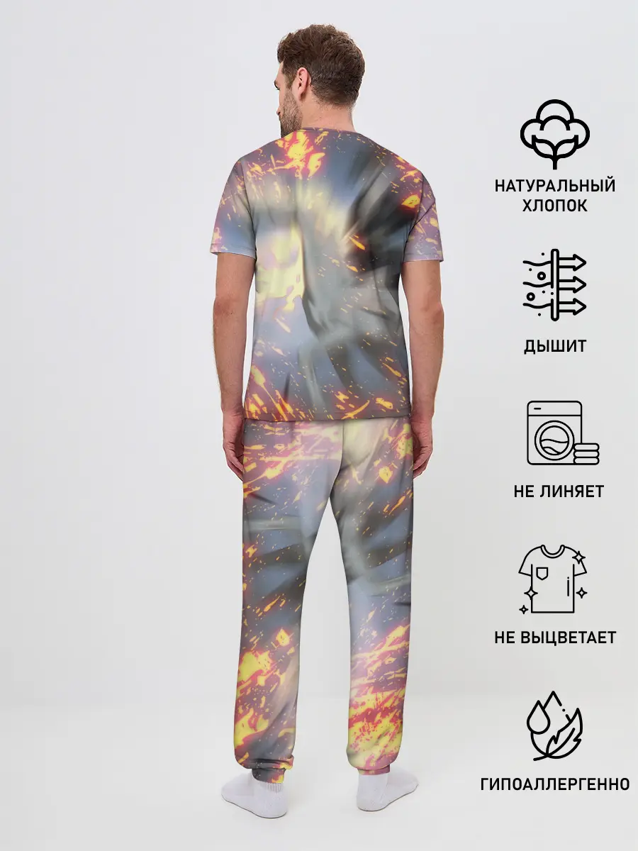 Мужская пижама с брюками / Хяккимару и Мидоро | Дороро