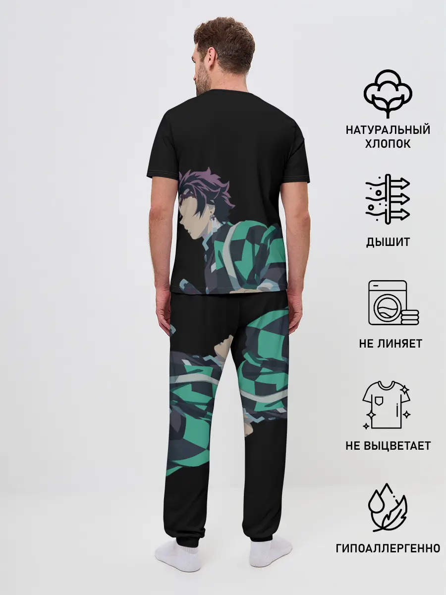 Мужская пижама с брюками / Tanjirou Kamado