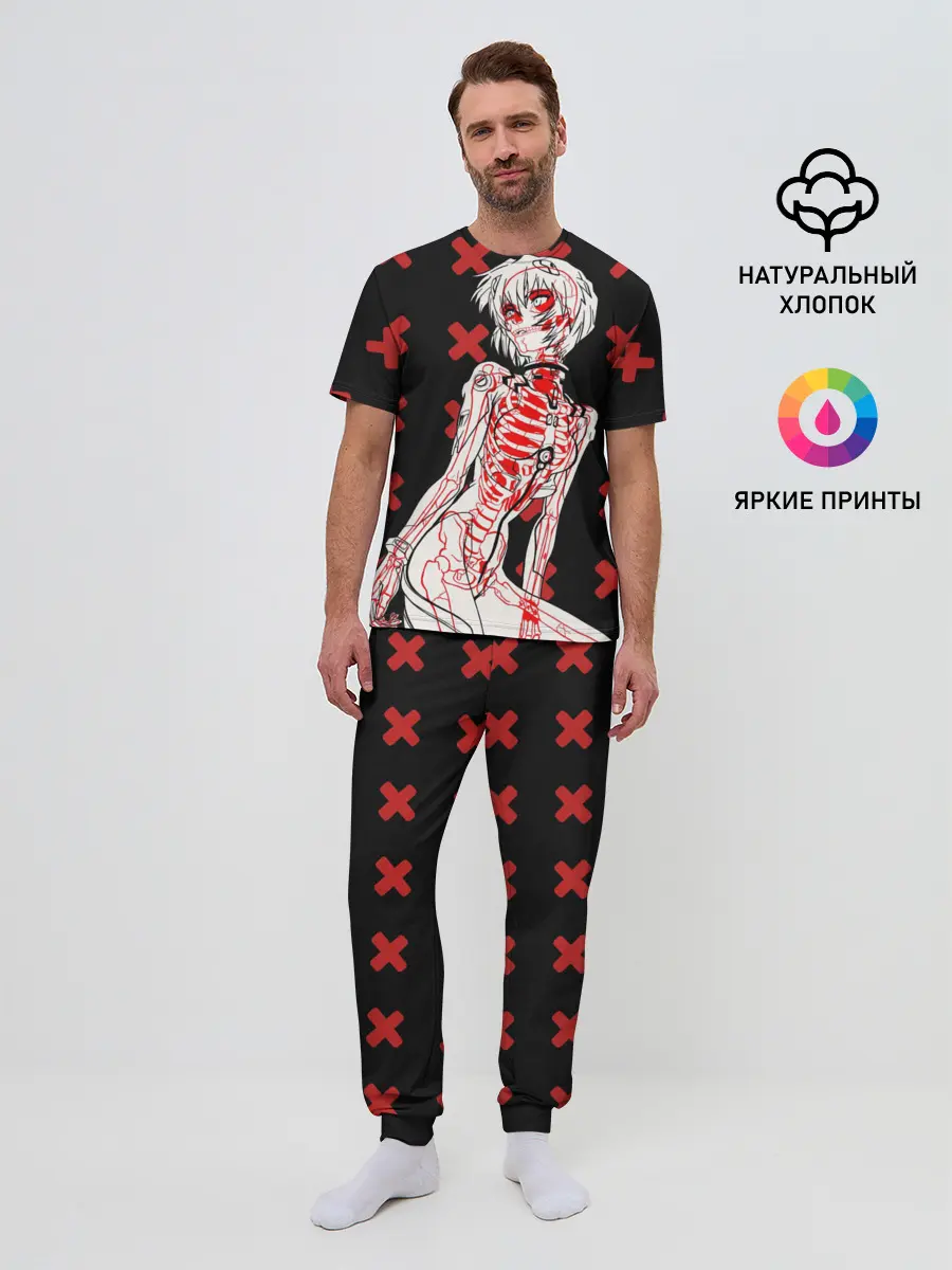 Мужская пижама с брюками / Ева 00 Аянами Рей в X Ray