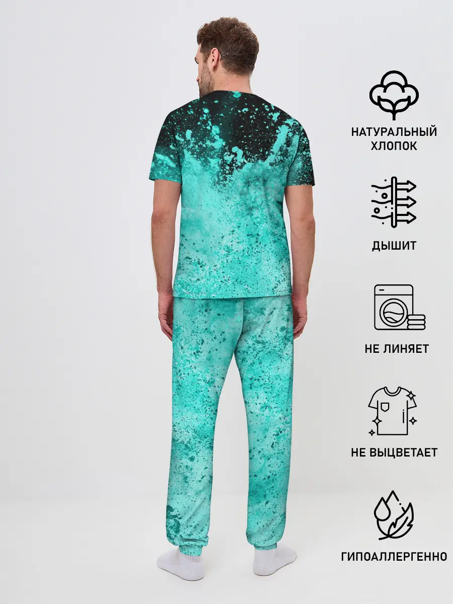 Мужская пижама с брюками / BILLIE EILISH | БИЛЛИ АЙЛИШ