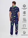 Мужская пижама с брюками / Звезды