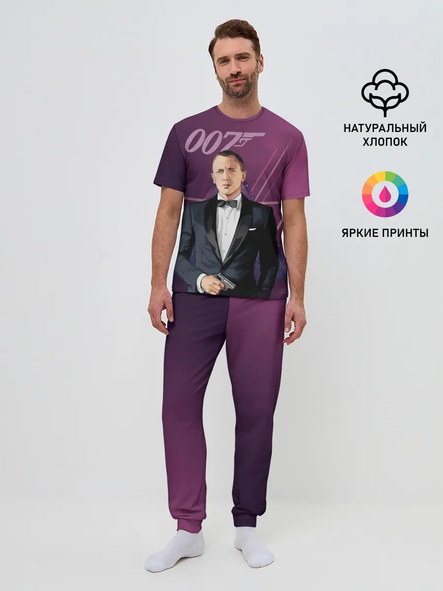 Мужская пижама с брюками / агент 007 Джеймс Бонд