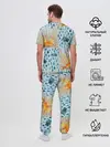 Мужская пижама с брюками / Осенний паттерн: Дождь и солнце