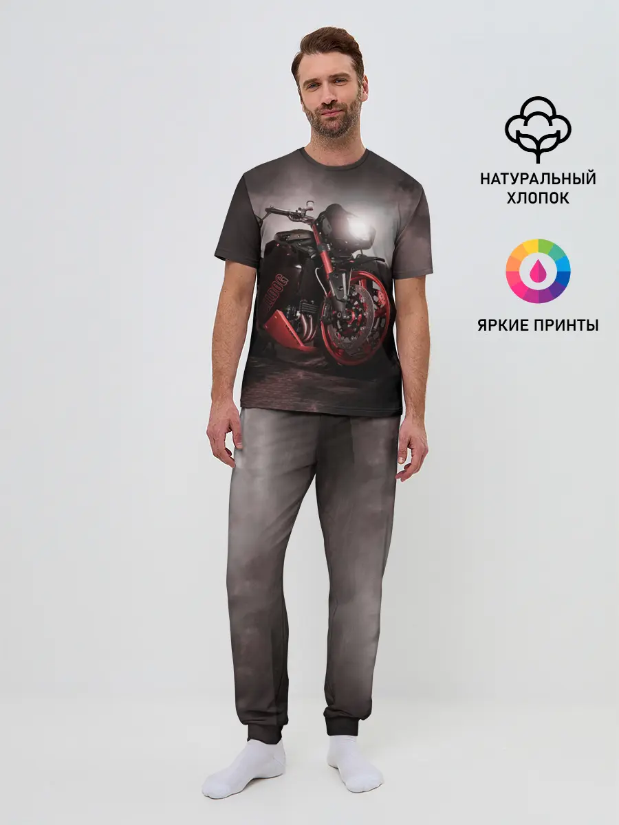 Мужская пижама с брюками / СУПЕРБАЙК