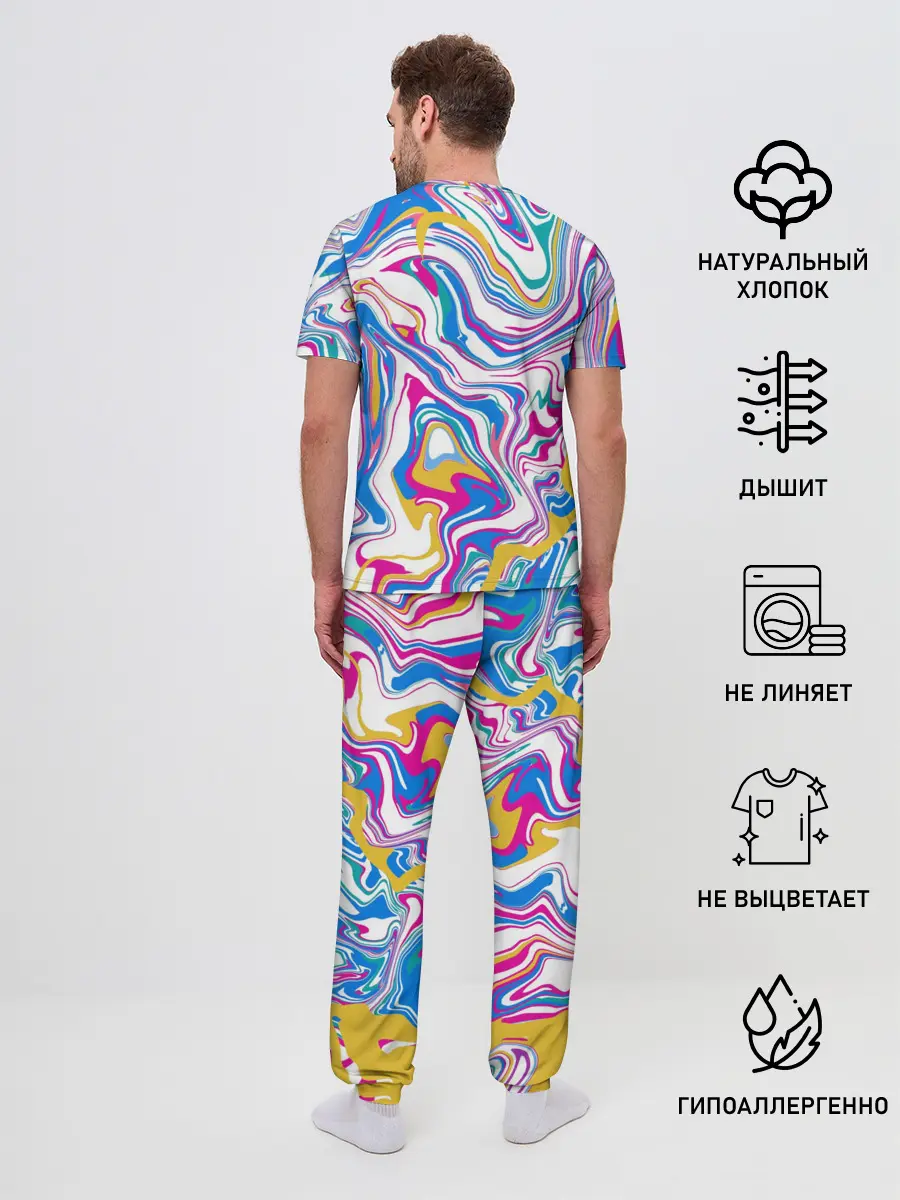 Мужская пижама с брюками / Floppa Art