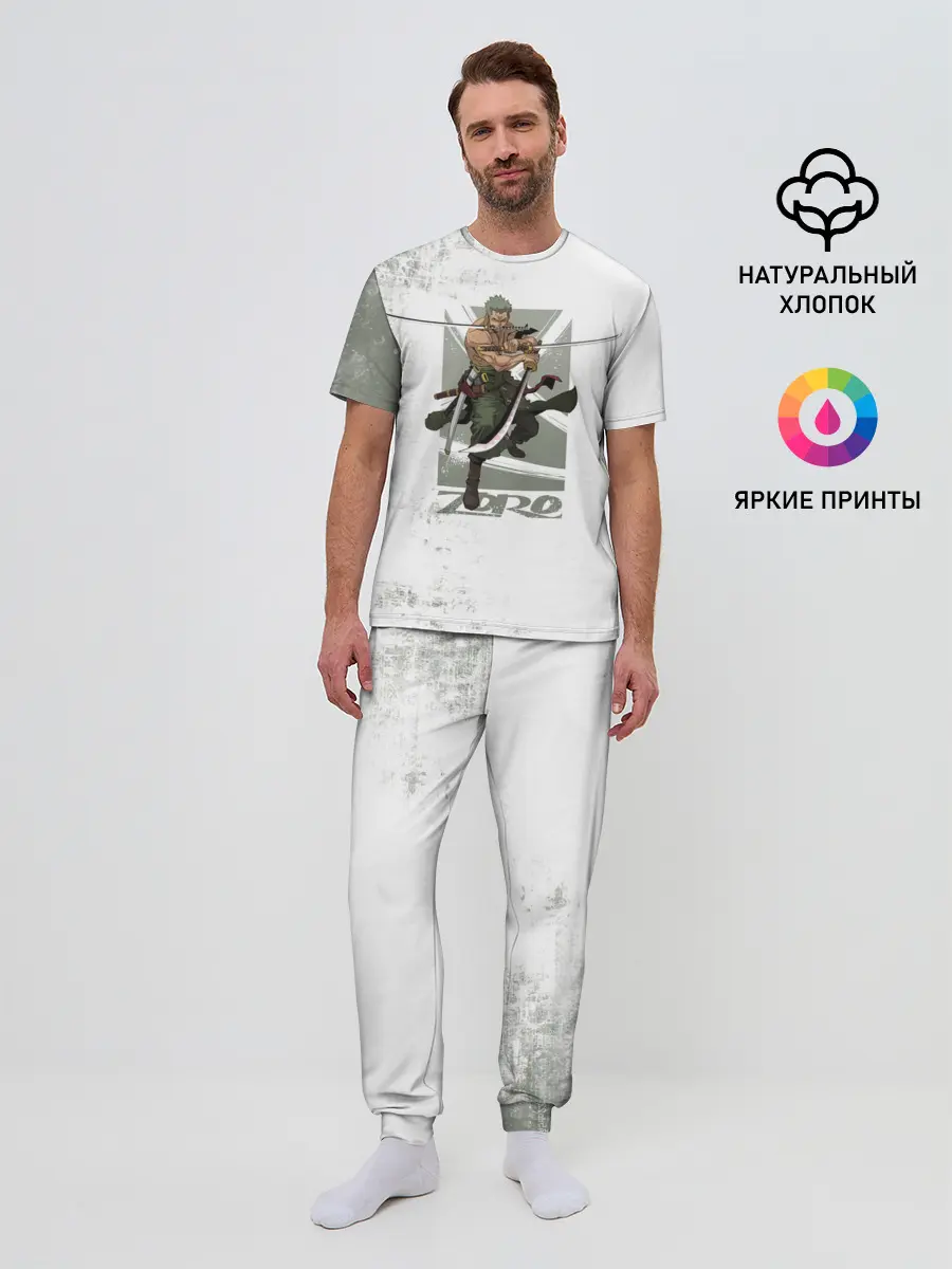 Мужская пижама с брюками / Зоро One Piece. Большой куш