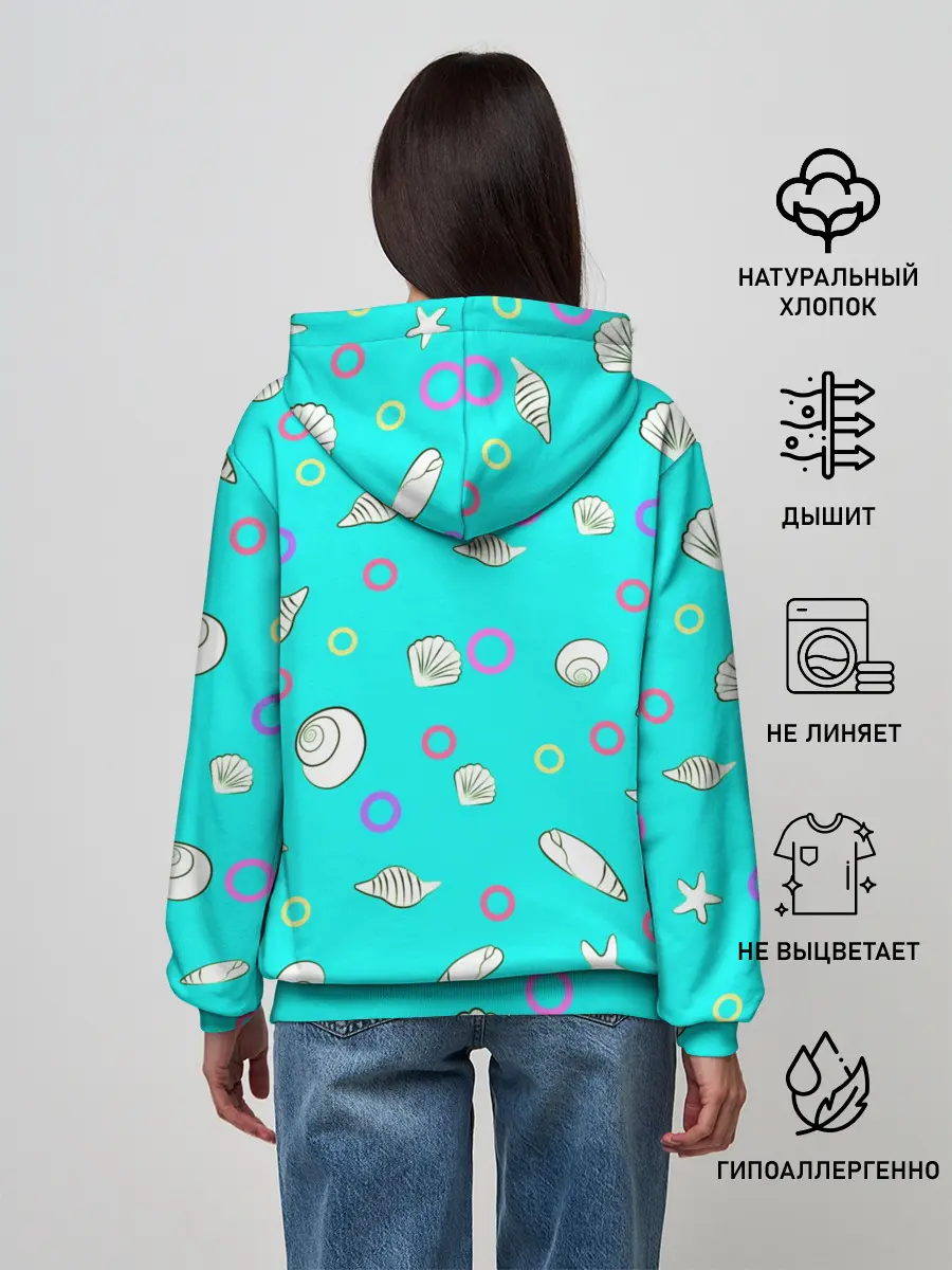 Женское худи / Морские моллюски