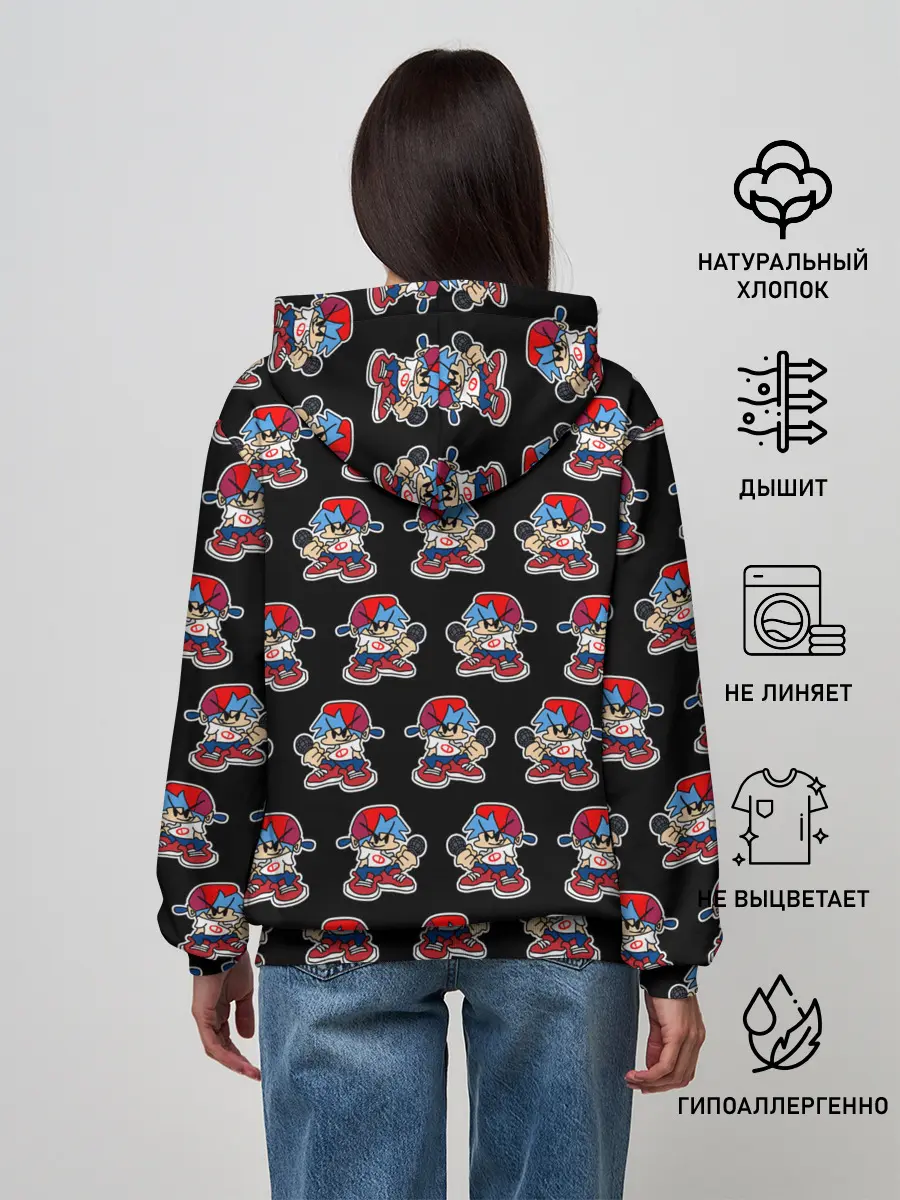 Женское худи / Friday Night Funkin, паттерн