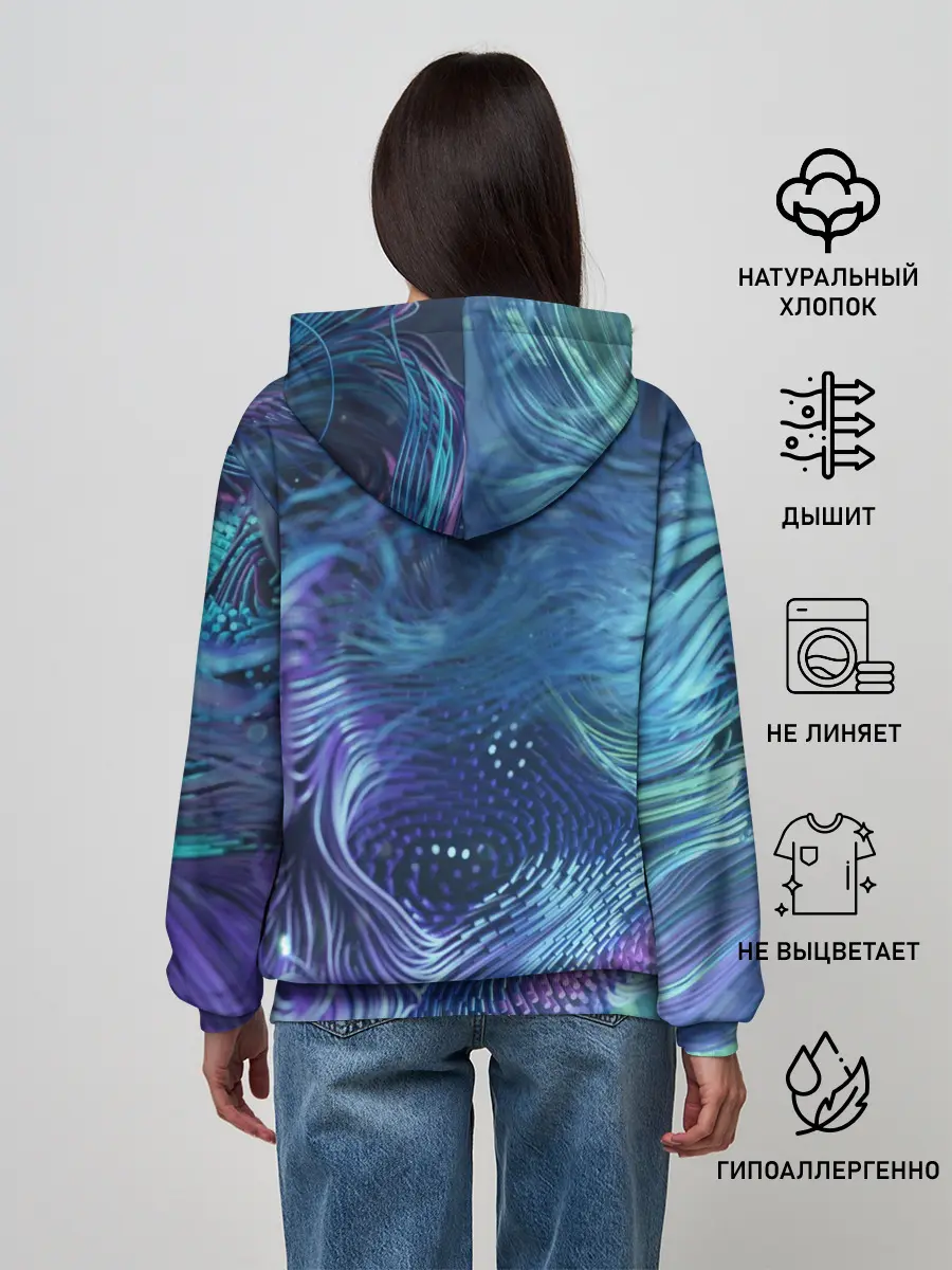Женское худи / Абстракция